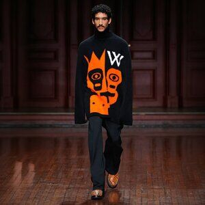 Walter Van Beirendonck Skull Knit Oversized Sweater  Size Small